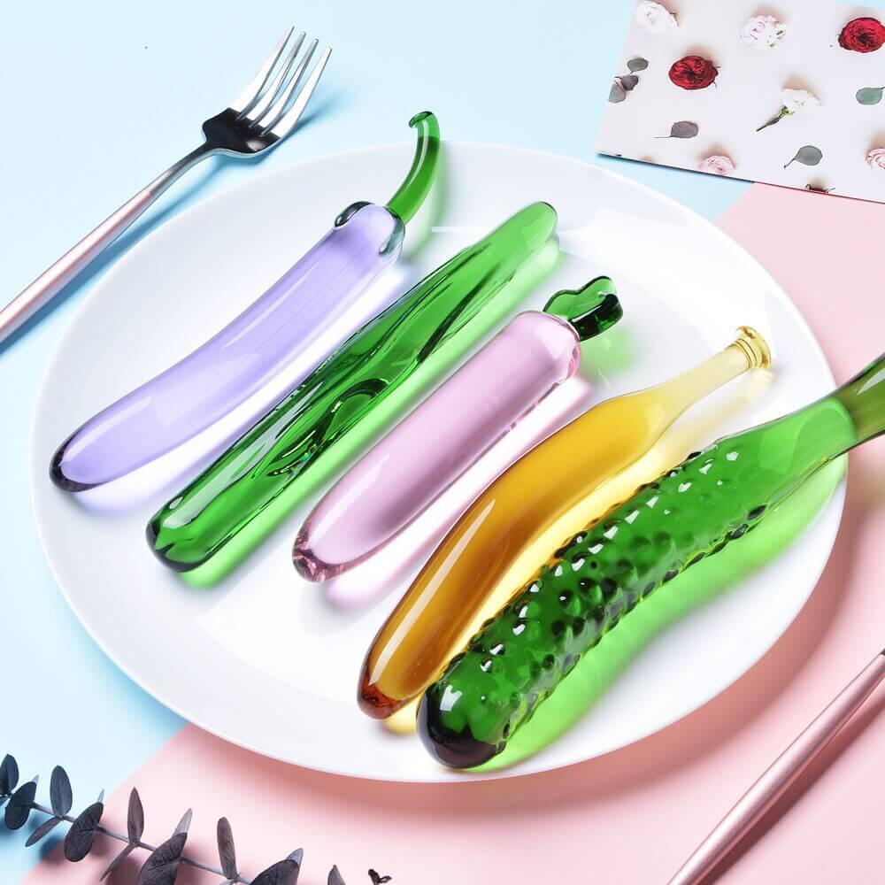 Glass-Dildo-For-Women-Masturbation-Sex-Toy-Fruit-Vegetable-Artificial-Penis-Anal-Plug-Sex-Toy