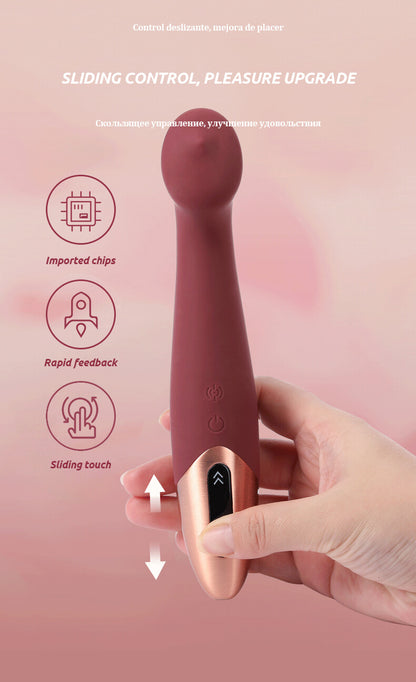 High-end-vibrators-touch-screen-control-G-spot-clitoris-Stimulator-Nipple-massager-silicone-dildo-Adult-sex-toy