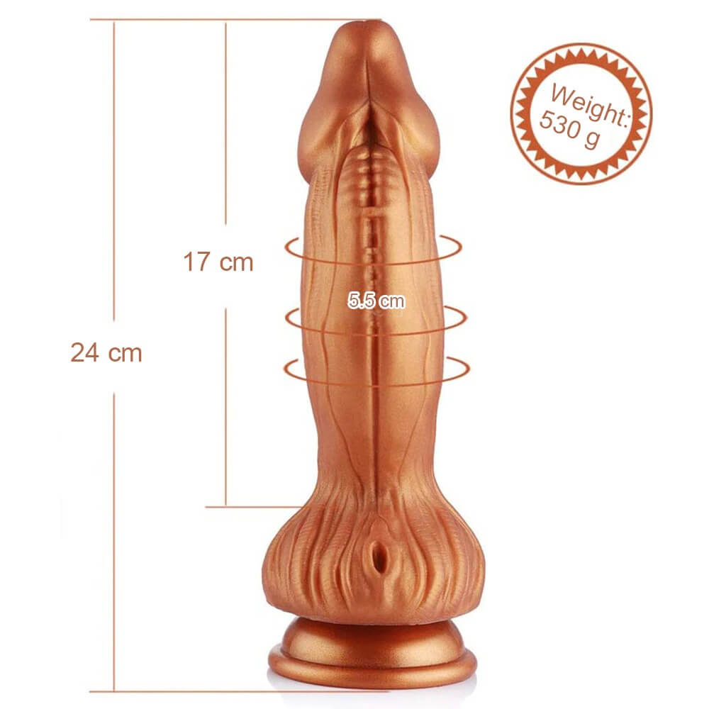 Huge-Suction-Cup-Silicone-Dildo-Ribbed-Texture-Ribs-Unisex-Soft-Dildo
