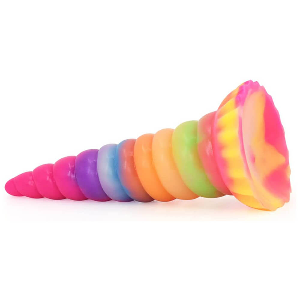NEW-silicone-animal-dildo-Unicorn-conch-shape-anal-plug-suction-cup-soft-sex-toys