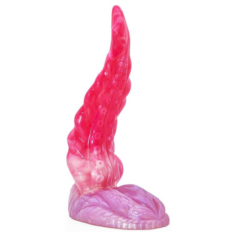 New-Curved-Butt-Plug-Silicone-Horse-Dog-Knot-Dildo-With-Sucker-Sex-Toys-For-Women-8-inch-Tongue-Shape-Snake-Dildo