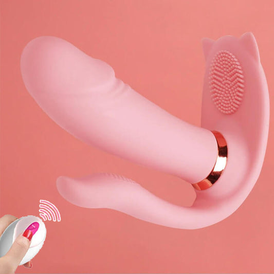 New-Cute-Cat-Wearable-Vibrator-for-Women-3-spots-Vibration-Auto-Heating-Couple-Sex-toys