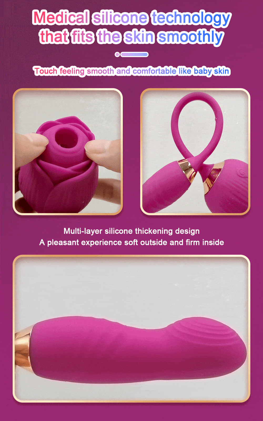 Wireless Sucking Vibrator Nipple Clit Sucker Dildo Women G-Spot Massager  Sex Toy