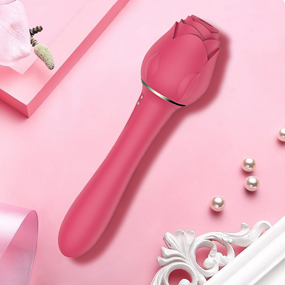 Powerful Rose Vibrator Clitoris Nipple Clit Sucker Dildo Vibrator