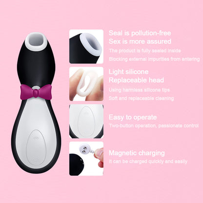 Pro-Penguin-suck-Clit-Stimulation-G-spot-Silicone-Vibration-Nipple-Sucker-Erotic-Cartoon-Adult-Sex-toy-vibrator-woman