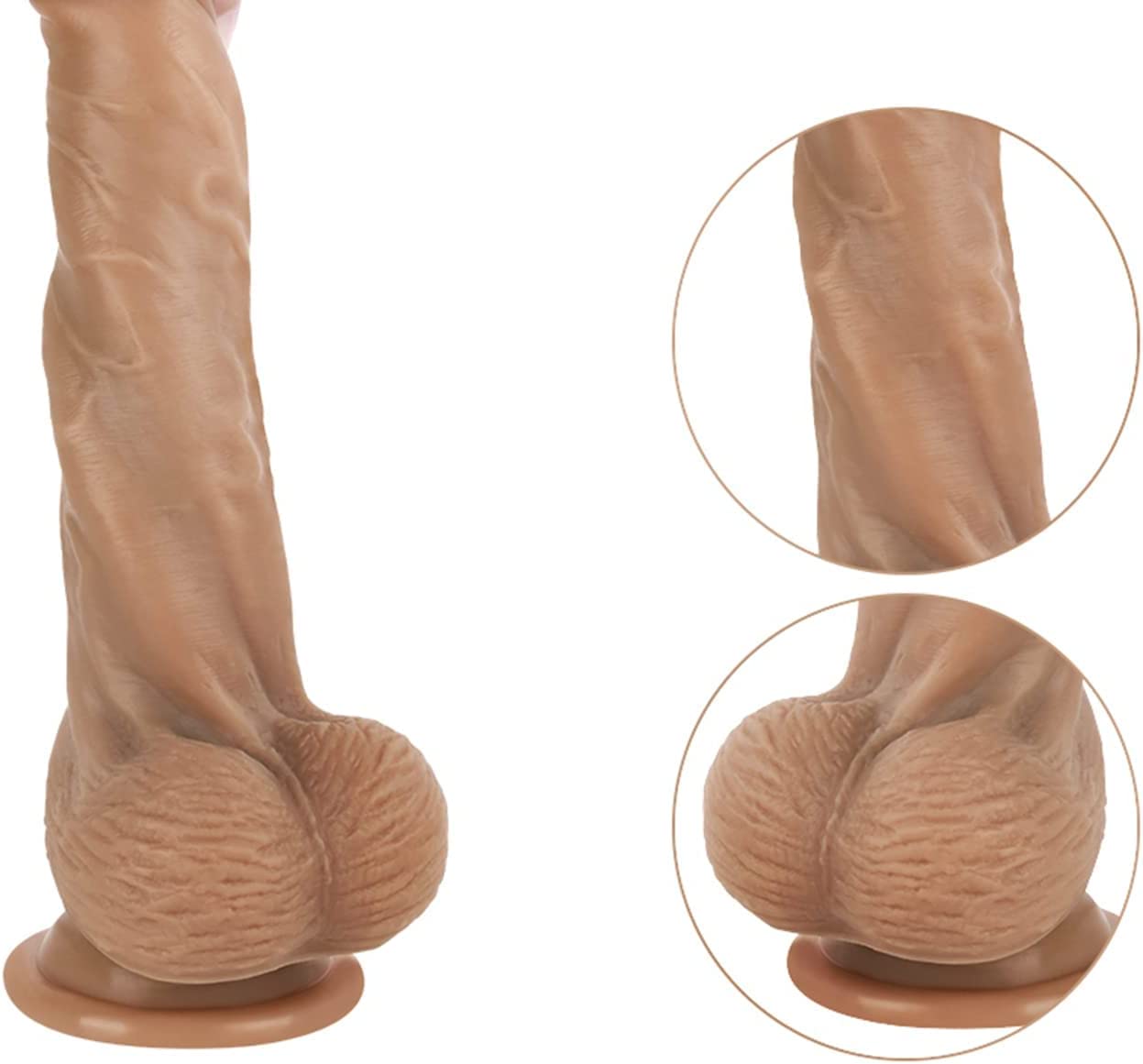 Realistic-Silicone-Foreskin-Dildos-8inch-Super-Real-Feel-Dildos