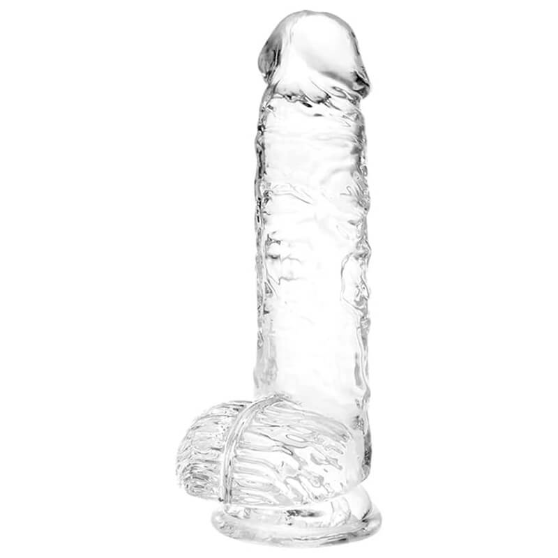 Small Realistic Clear Dildo 6.4 inch Suction Cup Dildo