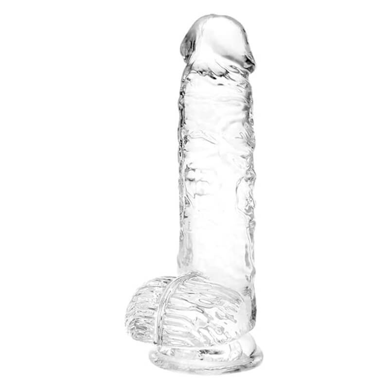 Small Realistic Clear Dildo 6.4 inch Suction Cup Dildo