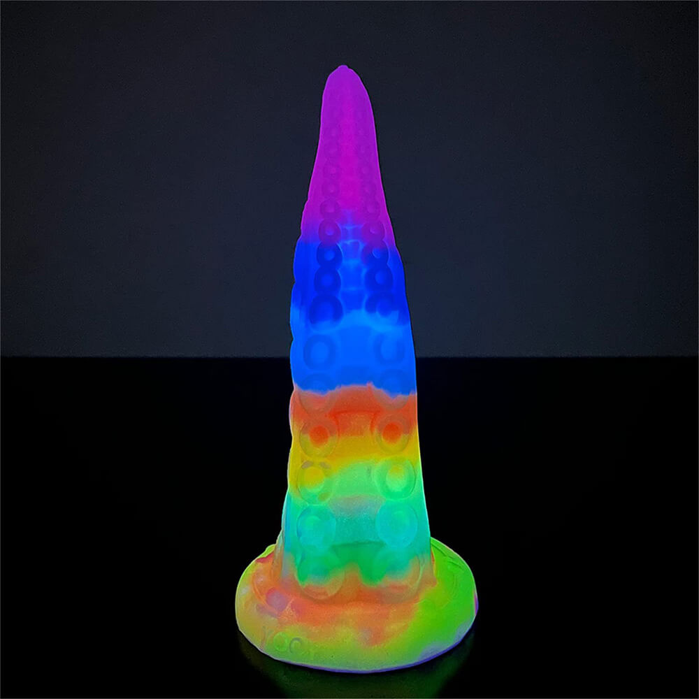 Tentacle-Dildo-Luminous-with-Suction-Cup-7.28-Inch-Octopus-Monster-Dildo