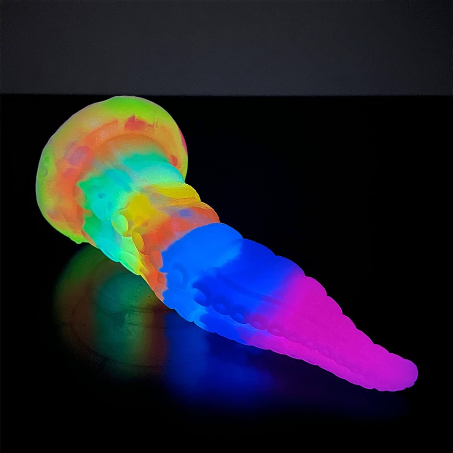 Tentacle-Dildo-Luminous-with-Suction-Cup-7.28-Inch-Octopus-Monster-Dildo