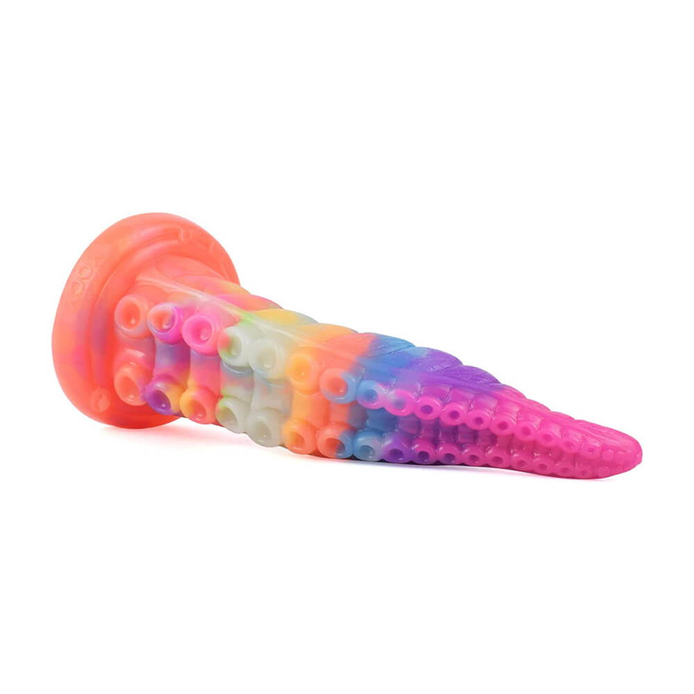 Tentacle-Dildo-Luminous-with-Suction-Cup-7.28-Inch-Octopus-Monster-Dildo