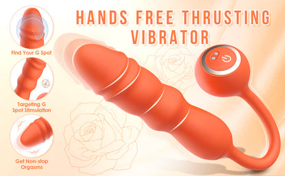 Vibrating-egg-G-Spot-Dildo-Vibrator-Clitoral-Vibrator-with-10-Vibrating-9-Thrusting-Modes-Dildo