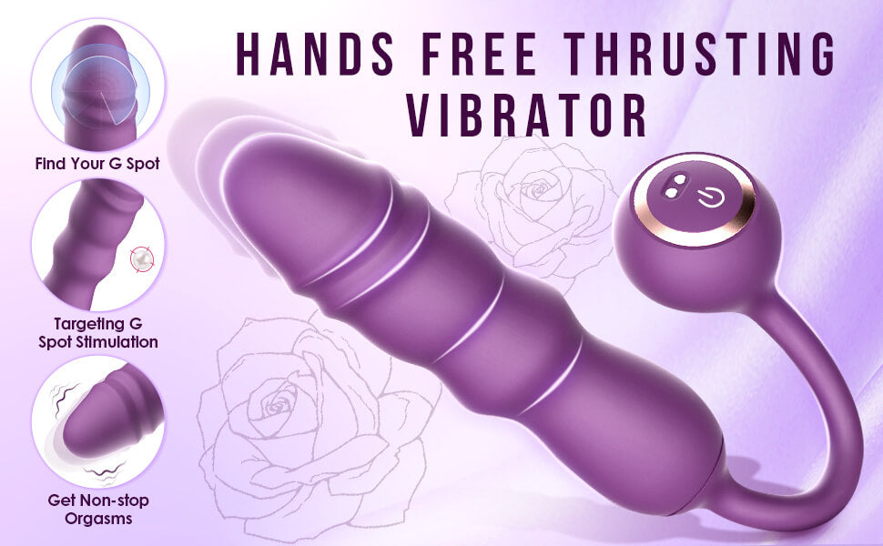 Vibrating-egg-G-Spot-Dildo-Vibrator-Clitoral-Vibrator-with-10-Vibrating-9-Thrusting-Modes-Dildo