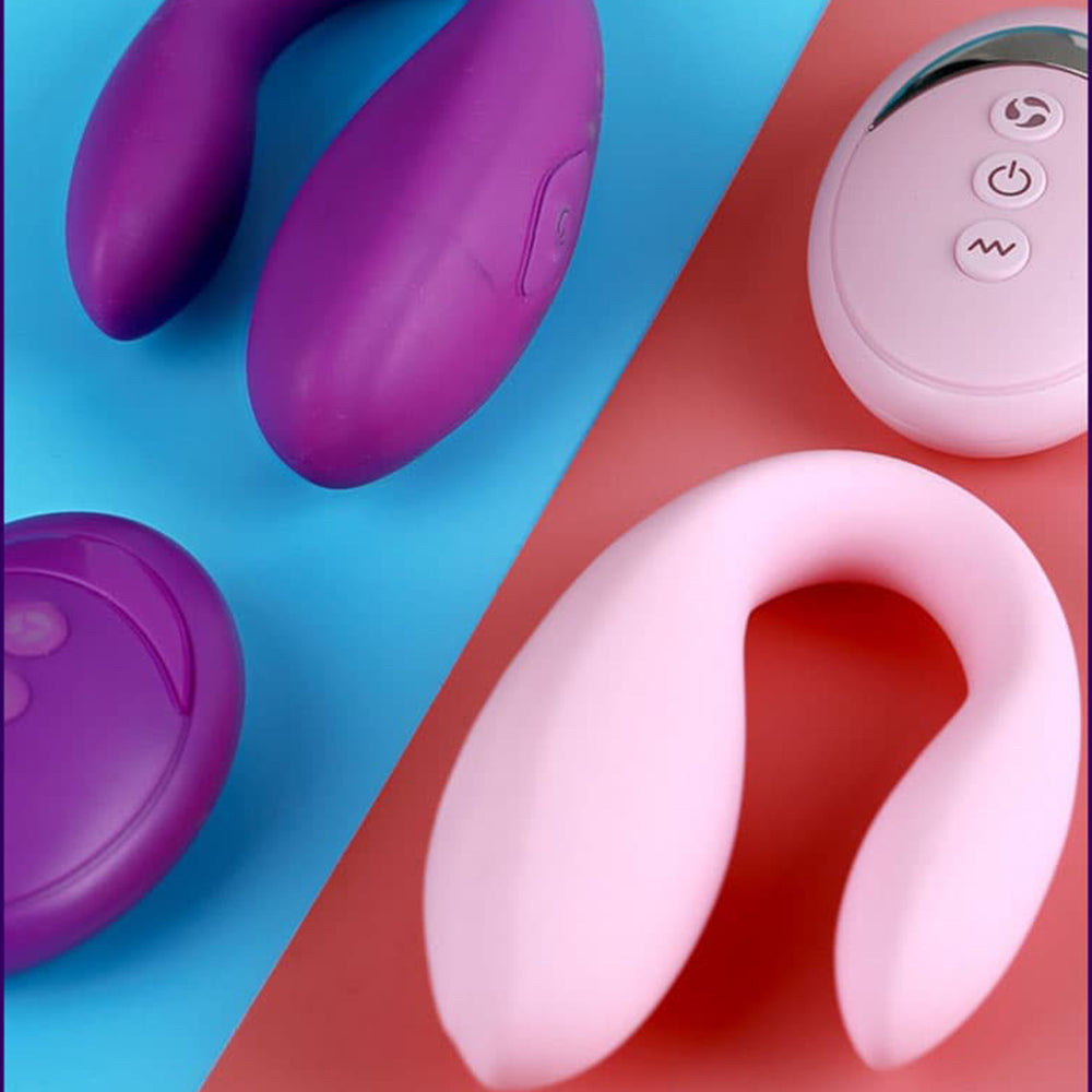 Wireless-Vibrator-Adult-Toys-For-Couples-USB-Rechargeable-Dildo-G-Spot-U-Silicone-Stimulator-Double-Vibrators