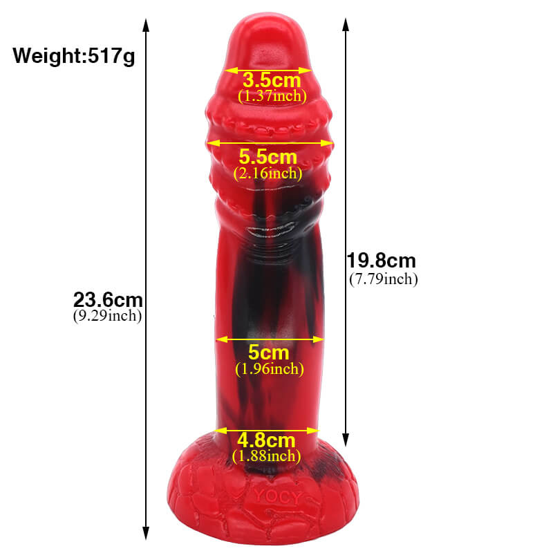 g-spot-massager-animal-dildo-silicone-soft-suction-cup-dildos-red-black-dildo-bumpy-little